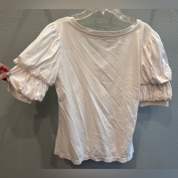 Lilly Pulitzer White Puff Sleeve Blouse - Picture 3 of 3